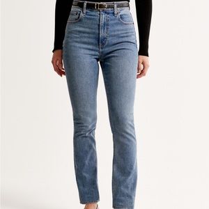Abercrombie Slim Straight 90s High Rise Jeans